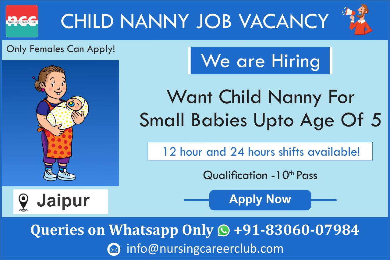 Child Nanny Job Vacancy Nursing Career Club