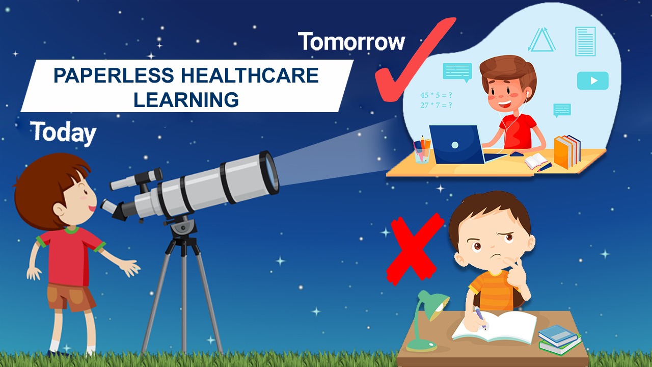 Paperless healthcare learning
